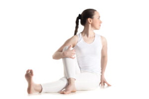 Yoga pose Sitting Half Spinal Twist - Ardha Matsyendrasana
